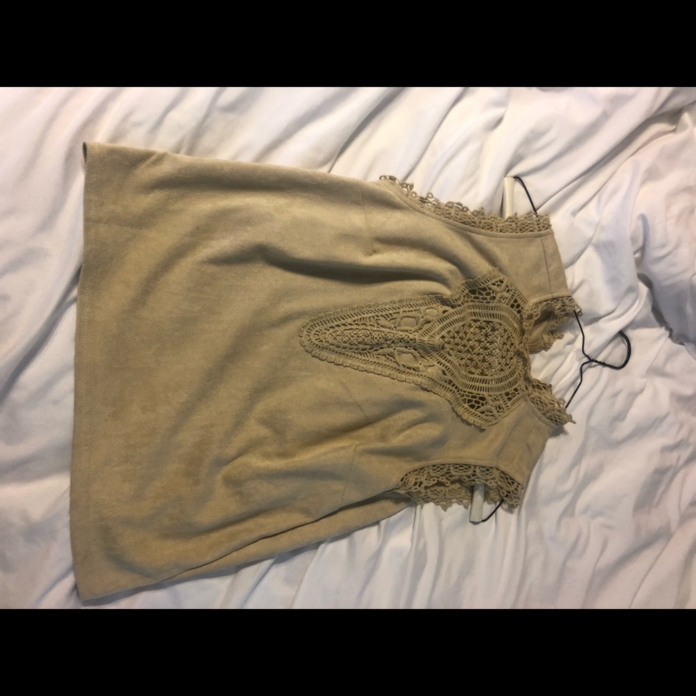 francesca’s suede top